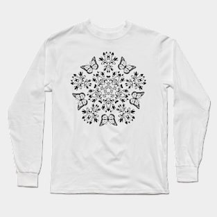 Butterflies and Flowers Long Sleeve T-Shirt